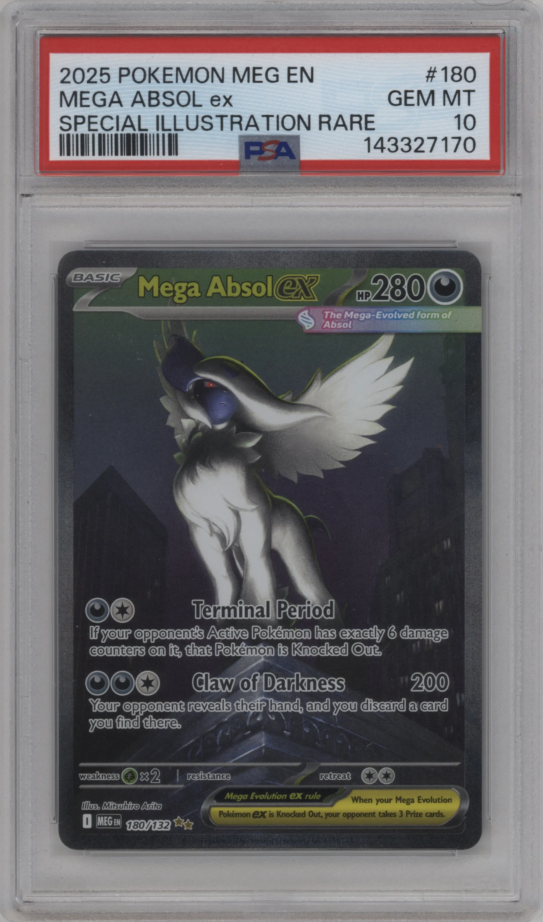 2025 Pokemon Mega Evolution Mega Absol Ex PSA 10