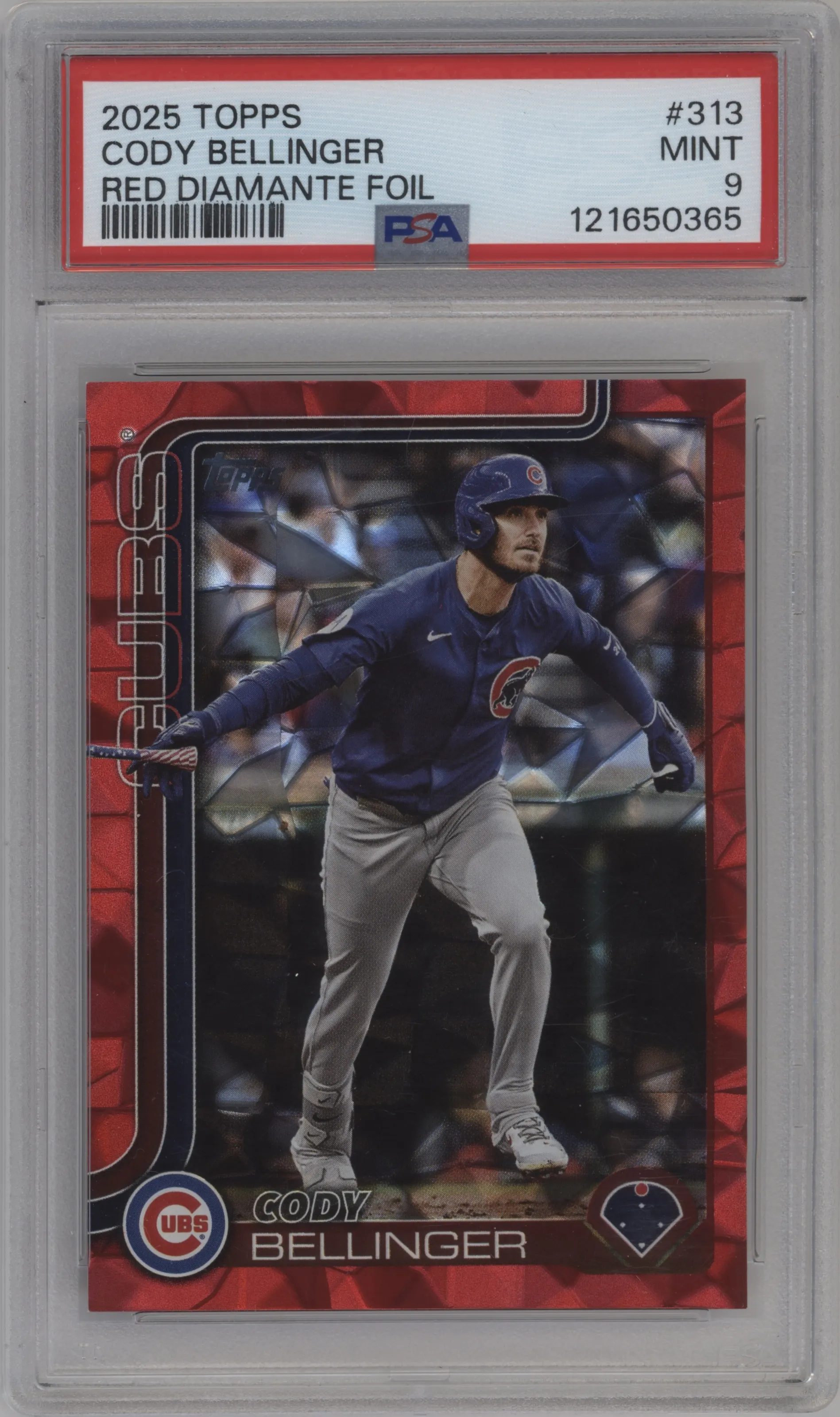 2025 Topps Cody Bellinger Red Diamante #313 PSA 9