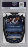 Andrew Wiggins from the 2014-15 Panini Select set featuring a Silver Prizm parallel graded by PSA and given an overall grade of 10.