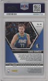 Luka Doncic from the 2019-20 Panini Mosaic  set featuring a Mosaic parallel graded by PSA and given an overall grade of 9.