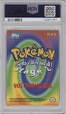 Charmeleon from the 1999 Pokemon set graded by PSA and given an overall grade of 9.
