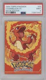 Charmeleon from the 1999 Pokemon set graded by PSA and given an overall grade of 9.