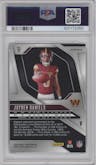 Jayden Daniels from the 2024 Panini Prizm set graded by PSA and given an overall grade of 9.