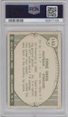 Ernie Davis from the 1961 Nu-Cards Football Stars set graded by PSA and given an overall grade of 9.