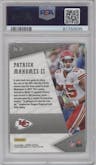 Patrick Mahomes II from the 2018 Panini Phoenix set graded by PSA and given an overall grade of 9.
