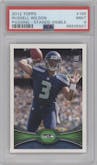 Russell Wilson from the 2012 Topps set graded by PSA and given an overall grade of 9.