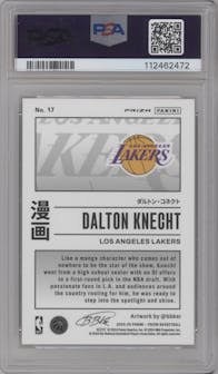 Dalton Knecht from the 2024-25 Panini Prizm set graded by PSA and given an overall grade of 10.