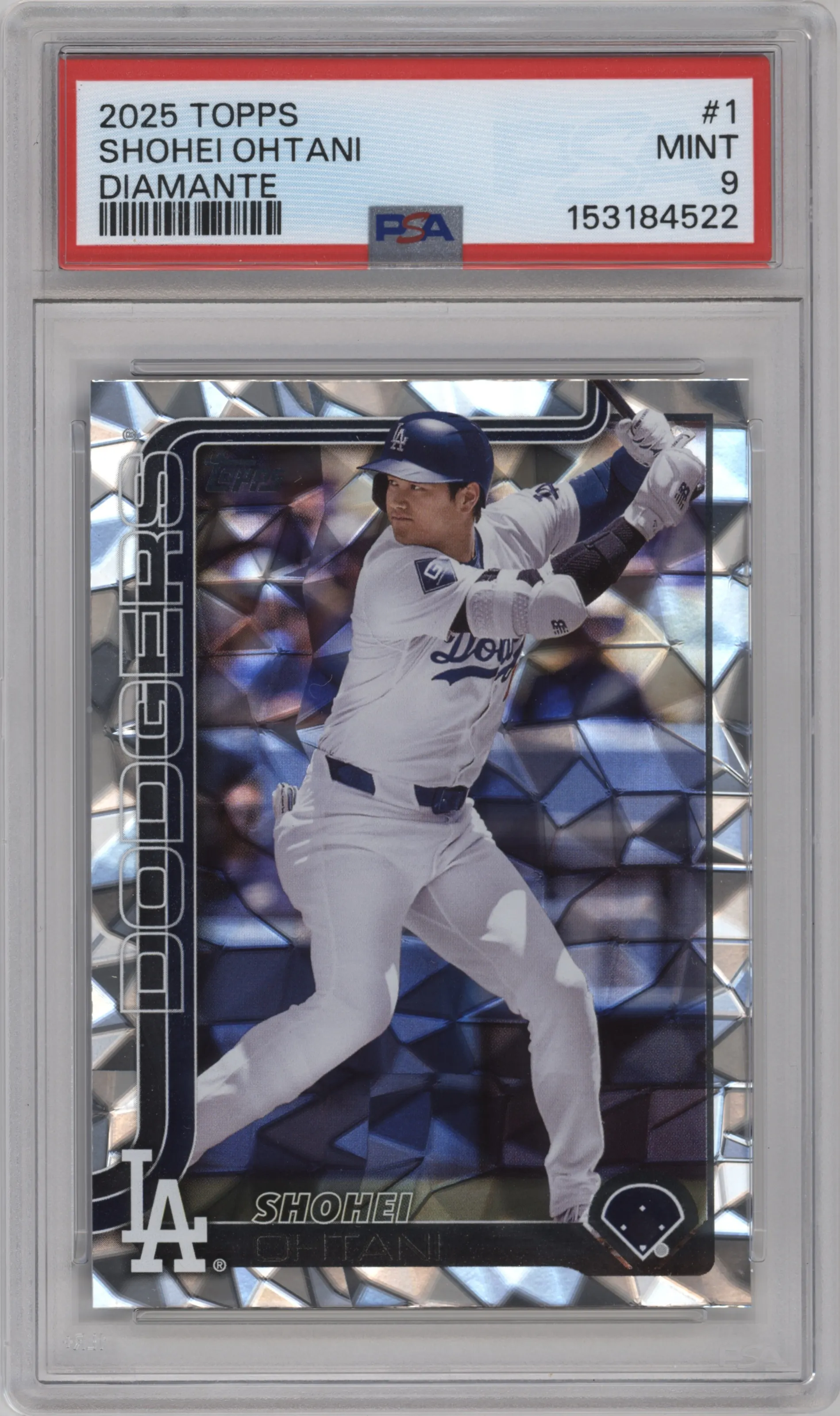 2025 Topps Shohei Ohtani Diamante Foil PSA 9