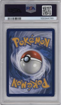 Roaring Moon ex from the 2023 Pokemon SV set graded by PSA and given an overall grade of 10.