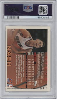 Steve Nash from the 1996-97 Topps set graded by PSA and given an overall grade of 7.