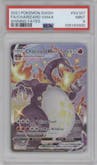 Charizard VMAX  from the 2021 Pokemon SWSH set graded by PSA and given an overall grade of 9.