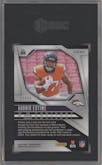 Audric Estime from the 2024 Panini Prizm set featuring a Red Shimmer parallel graded by SGC and given an overall grade of 10.