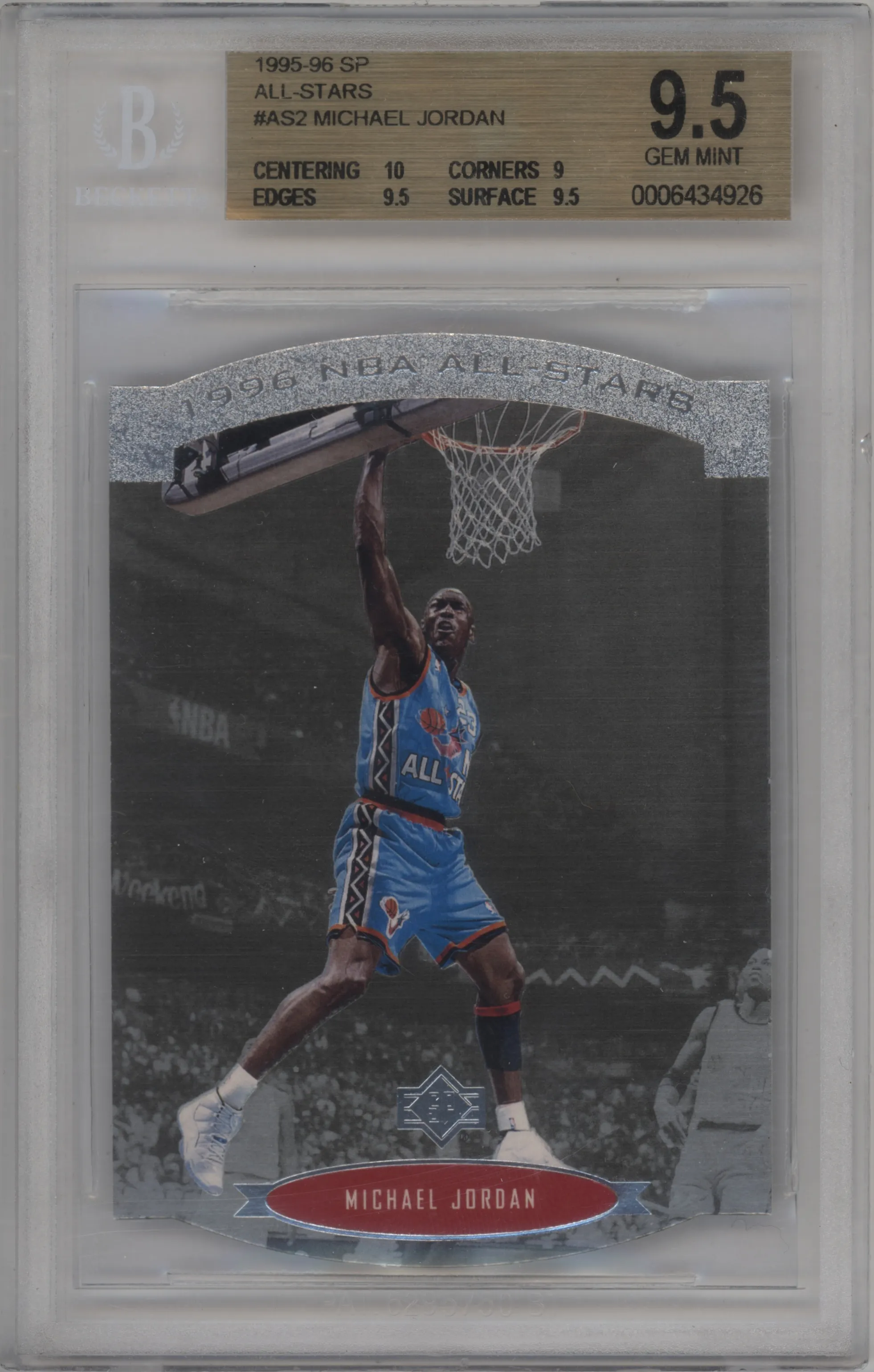 1995 SP All-Stars Michael Jordan #AS2 BGS 9.5