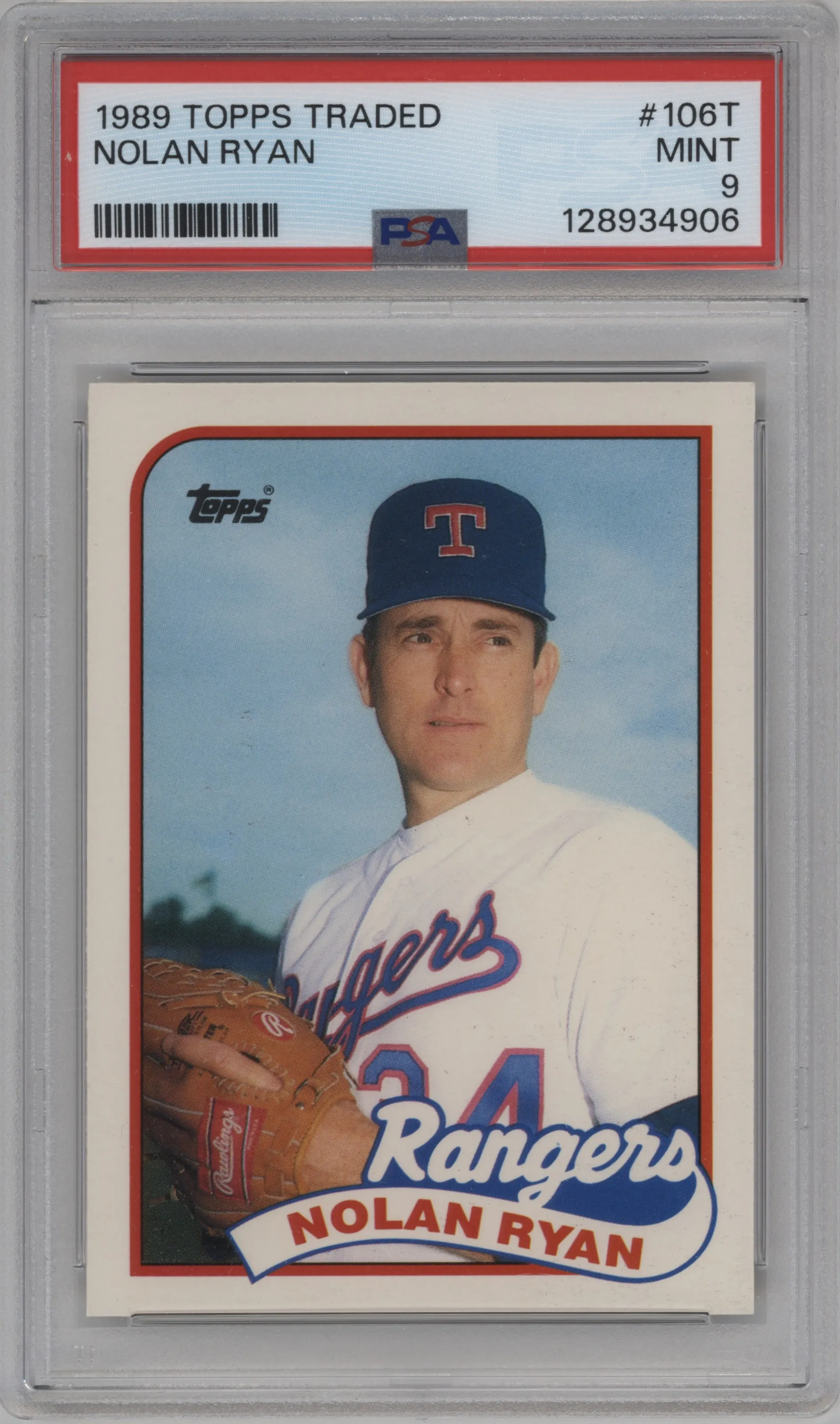 1989 Topps Traded Nolan Ryan #106T PSA 9