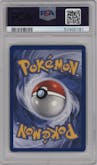 Team Rocket's Meowth from the 2000 Pokemon set featuring a Pokemon League parallel graded by PSA and given an overall grade of 10.