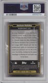Jackson Holliday from the 2024 Topps Cosmic Chrome set graded by PSA and given an overall grade of 10.