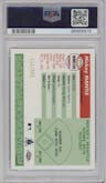 Mickey Mantle from the 2006 Topps Chrome set featuring a Refractor parallel graded by PSA and given an overall grade of 9.