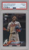 Ronald Acuna Jr. from the 2018 Topps Chrome Update  set graded by PSA and given an overall grade of 9.