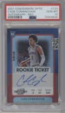 Cade Cunningham from the 2021-22 Panini Contenders Optic set featuring a Red parallel graded by PSA and given an overall grade of 10.