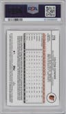 Colton Cowser from the 2024 Topps Chrome set graded by PSA and given an overall grade of 10.