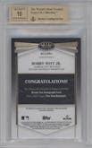 Bobby Witt Jr. from the 2022 Topps Tier One set graded by Beckett and given an overall grade of 9.5.