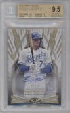 Bobby Witt Jr. from the 2022 Topps Tier One set graded by Beckett and given an overall grade of 9.5.