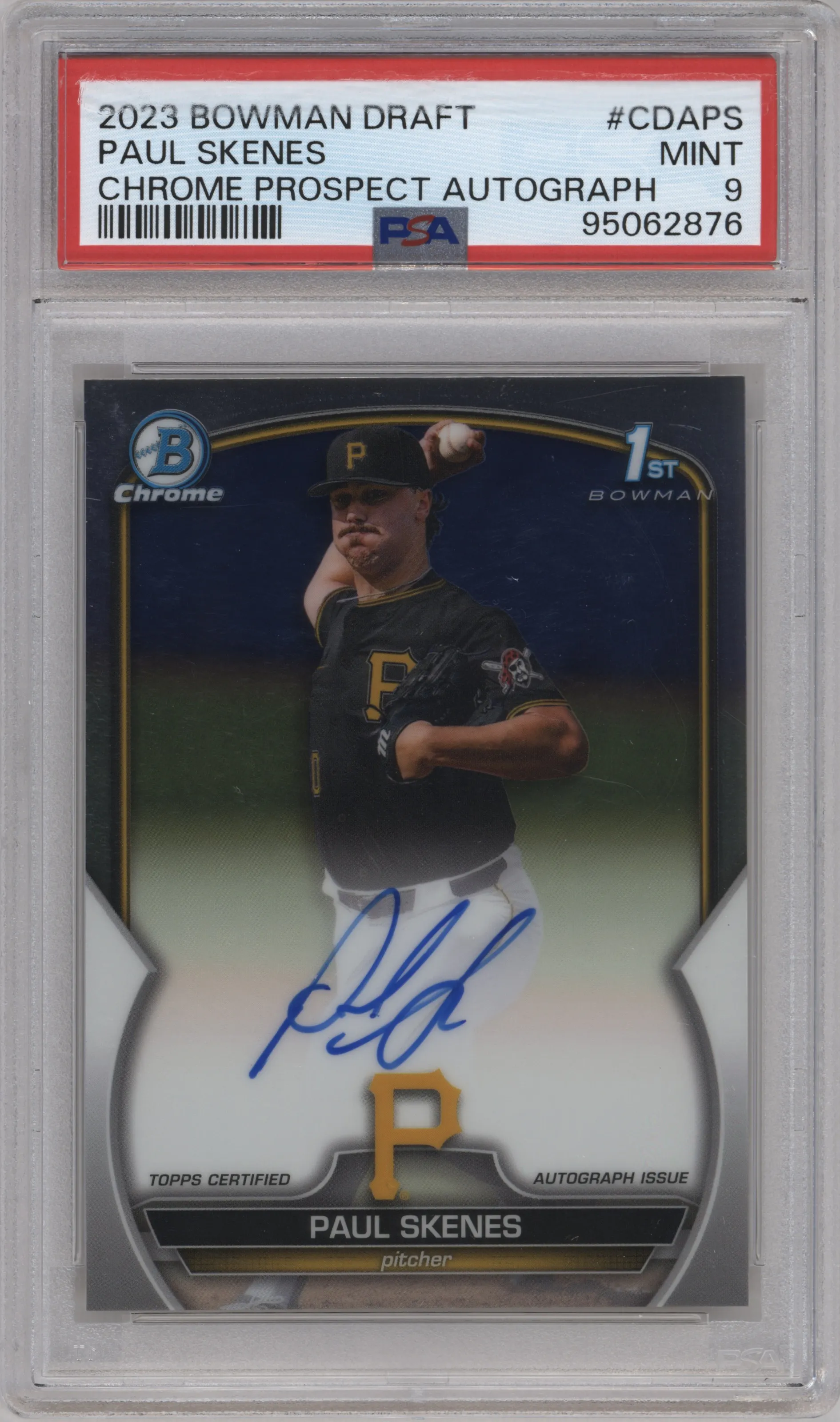 2023 Bowman Draft Chr.Pros.Auto Paul Skenes #CDA-PS PSA 9