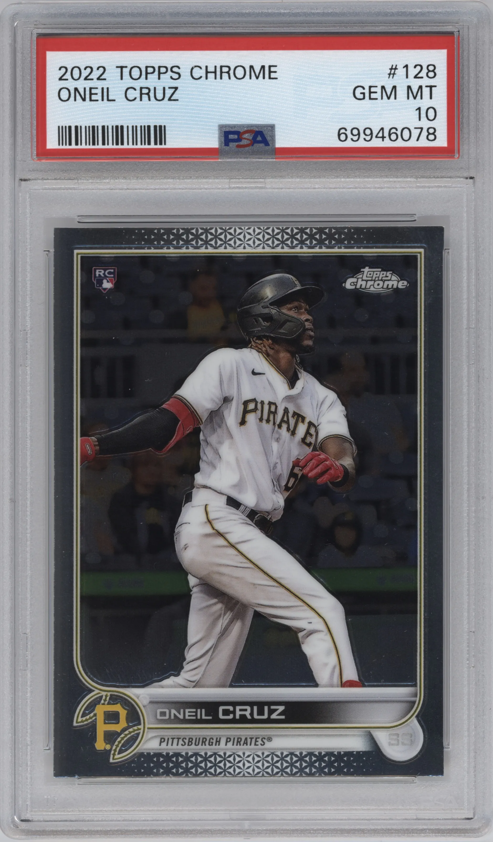 2022 Topps Chrome Oneil Cruz PSA 10