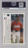 Brandin Podziemski from the 2023-24 Panini Contenders set featuring a The Finals parallel graded by PSA and given an overall grade of 9.