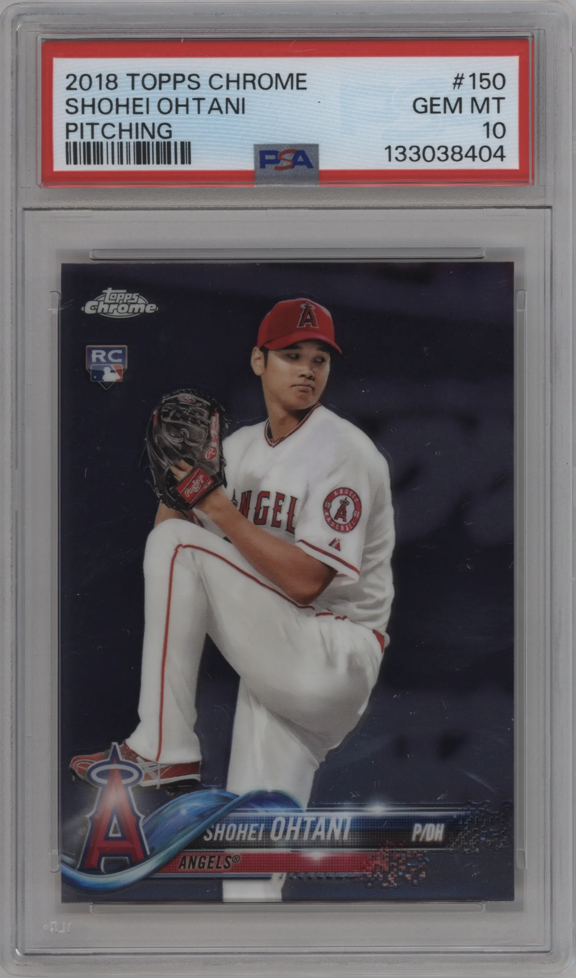 2018 Topps Chrome Shohei Ohtani #150 PSA 10