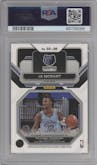 Ja Morant from the 2022-23 Panini Prizm  set featuring a Gold parallel graded by PSA and given an overall grade of 10.