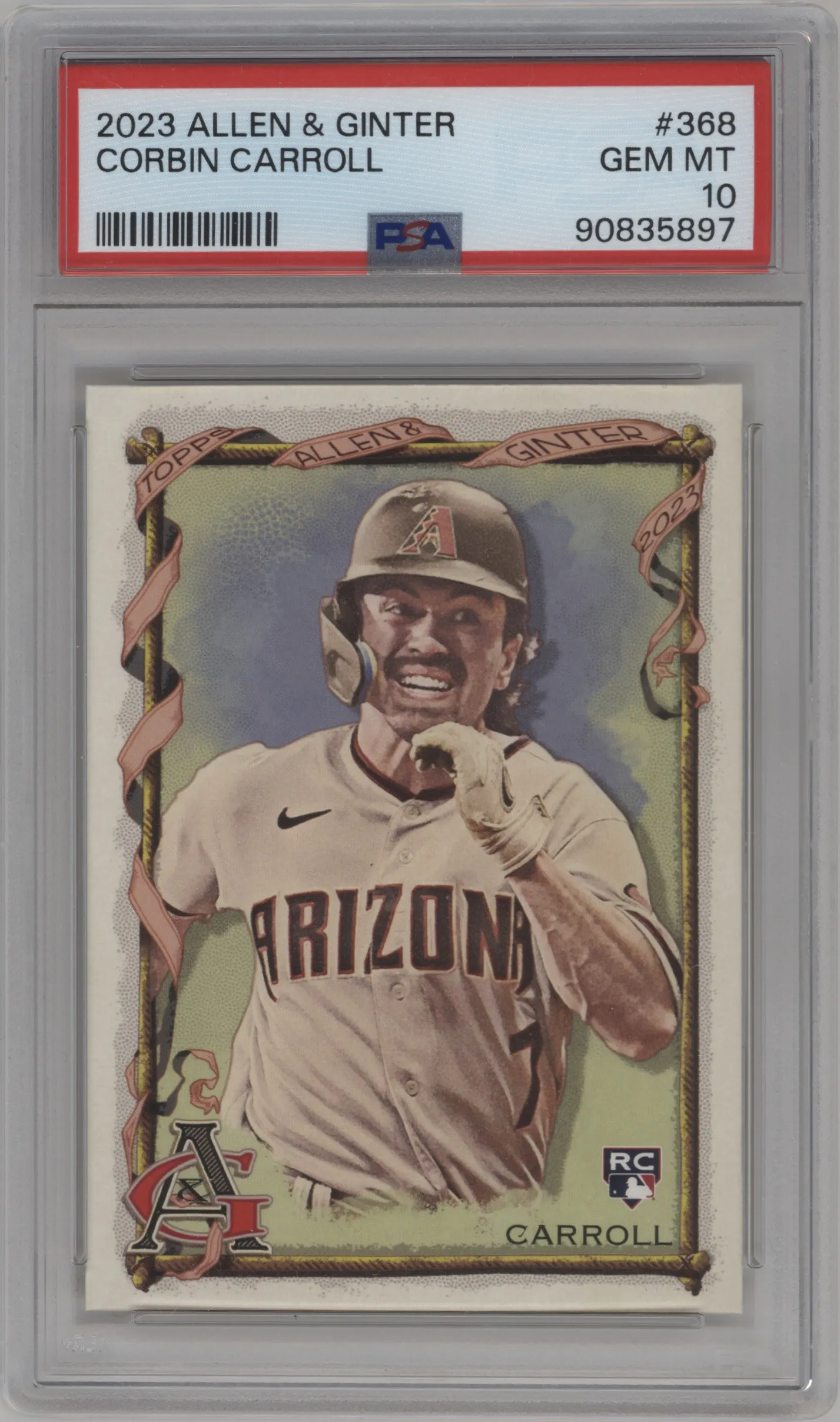 2023 Topps Allen & Ginter SP Corbin Carroll #368 PSA 10