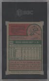 George Brett from the 1975 Topps set graded by SGC and given an overall grade of 5.