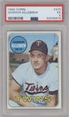 Harmon Killebrew from the 1969 Topps set graded by PSA and given an overall grade of 5.