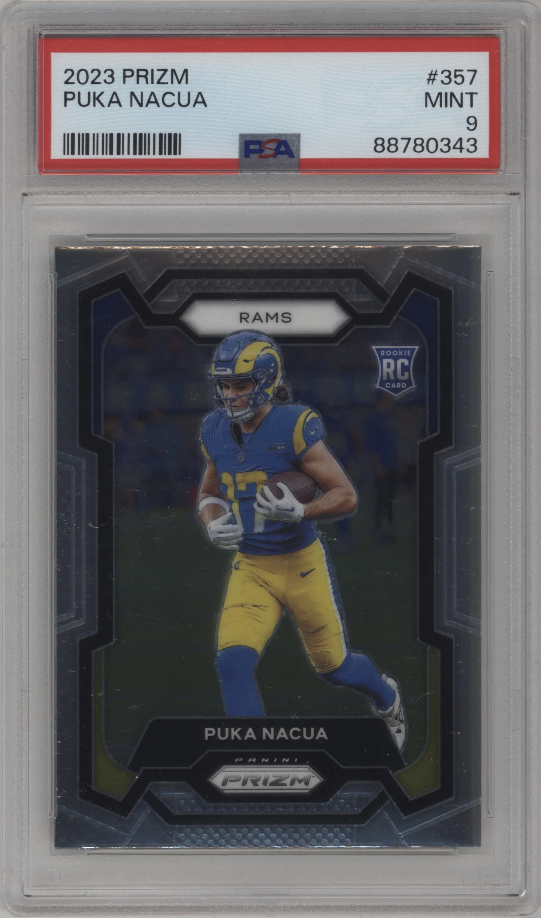 2023 Panini Prizm Puka Nacua #357 PSA 9