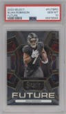 Bijan Robinson from the 2023 Panini Select set graded by PSA and given an overall grade of 10.