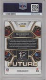 Bijan Robinson from the 2023 Panini Select set graded by PSA and given an overall grade of 10.