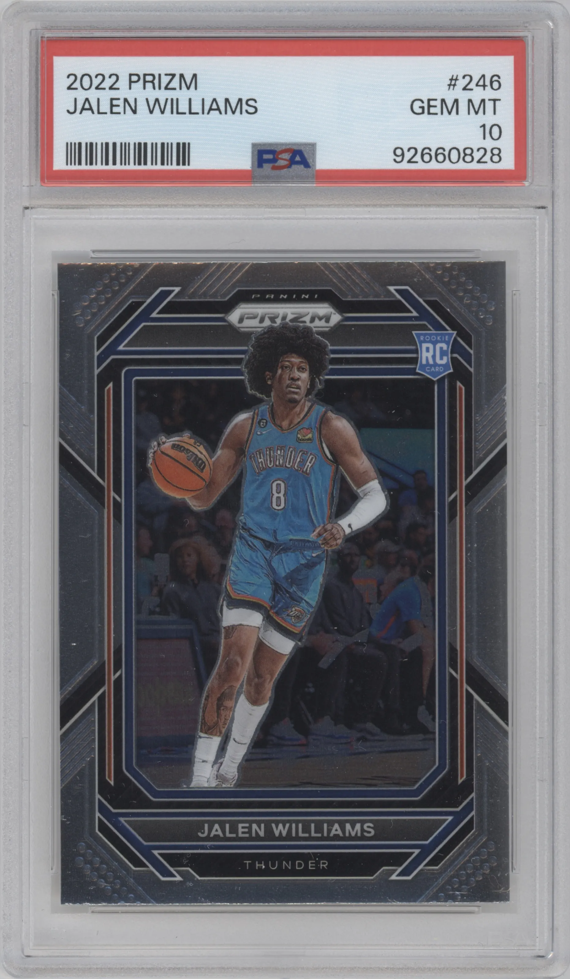 2022 Panini Prizm Jalen Williams #246 PSA 10