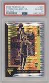 Tyrese Haliburton from the 2020-21 Panini Flux set featuring a Pulsar parallel graded by PSA and given an overall grade of 10.