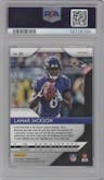 Lamar Jackson from the 2018 Panini Prizm set featuring a Silver Prizm parallel graded by PSA and given an overall grade of 9.
