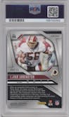 LaVar Arrington from the 2024 Panini Prizm set featuring a Choice Cherry Blossom Prizm parallel graded by PSA and given an overall grade of 9.