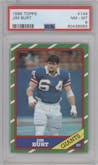 Jim Burt from the 1986 Topps set graded by PSA and given an overall grade of 8.