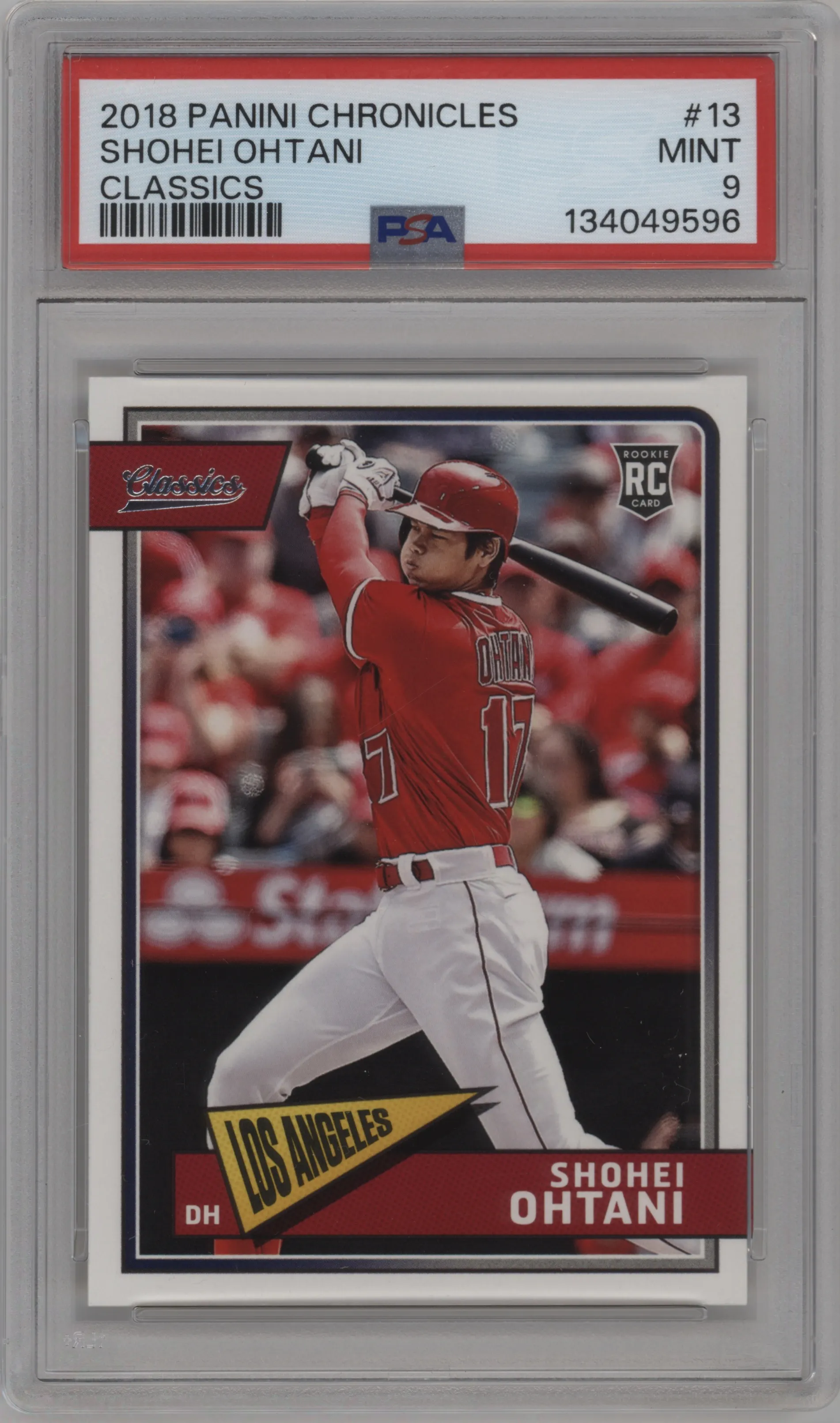 2018 Panini Chronicles Classics Shohei Ohtani PSA 9