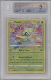 Celebi from the 2020 Pokemon SWSH set graded by Beckett and given an overall grade of 9.