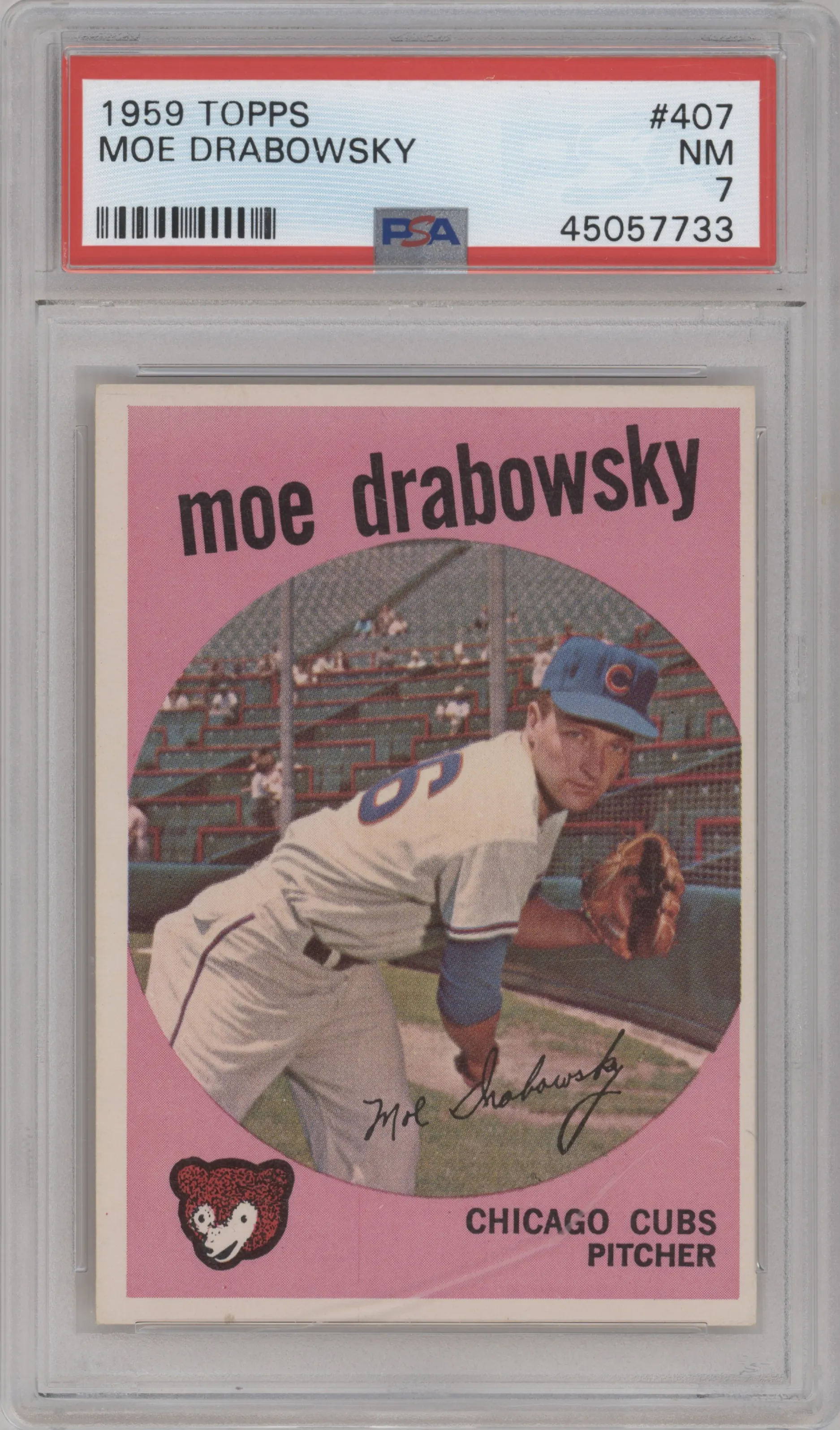 1959 Topps Moe Drabowsky PSA 7