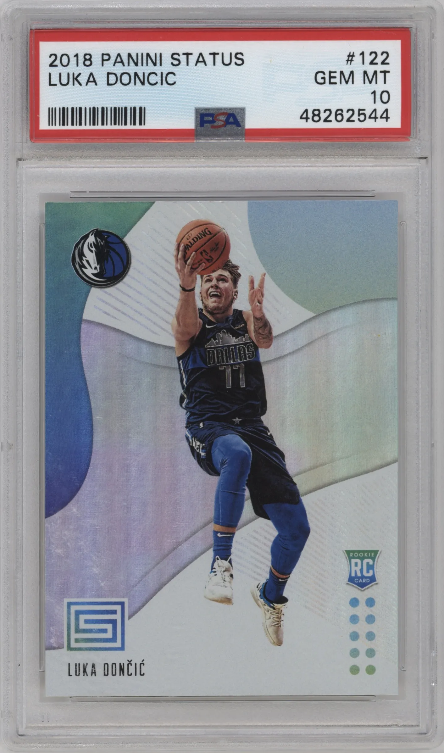 2018 Panini Status Rookies 1 Luka Doncic #122 PSA 10