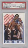 Detroit Pistons  from the 1989-90 NBA Hoops  set featuring a Variation parallel graded by PSA and given an overall grade of 10.