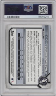 Colson Montgomery from the 2022 Bowman set graded by PSA and given an overall grade of 10.