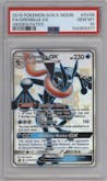 Greninja GX from the 2019 Pokemon S&M  set graded by PSA and given an overall grade of 10.