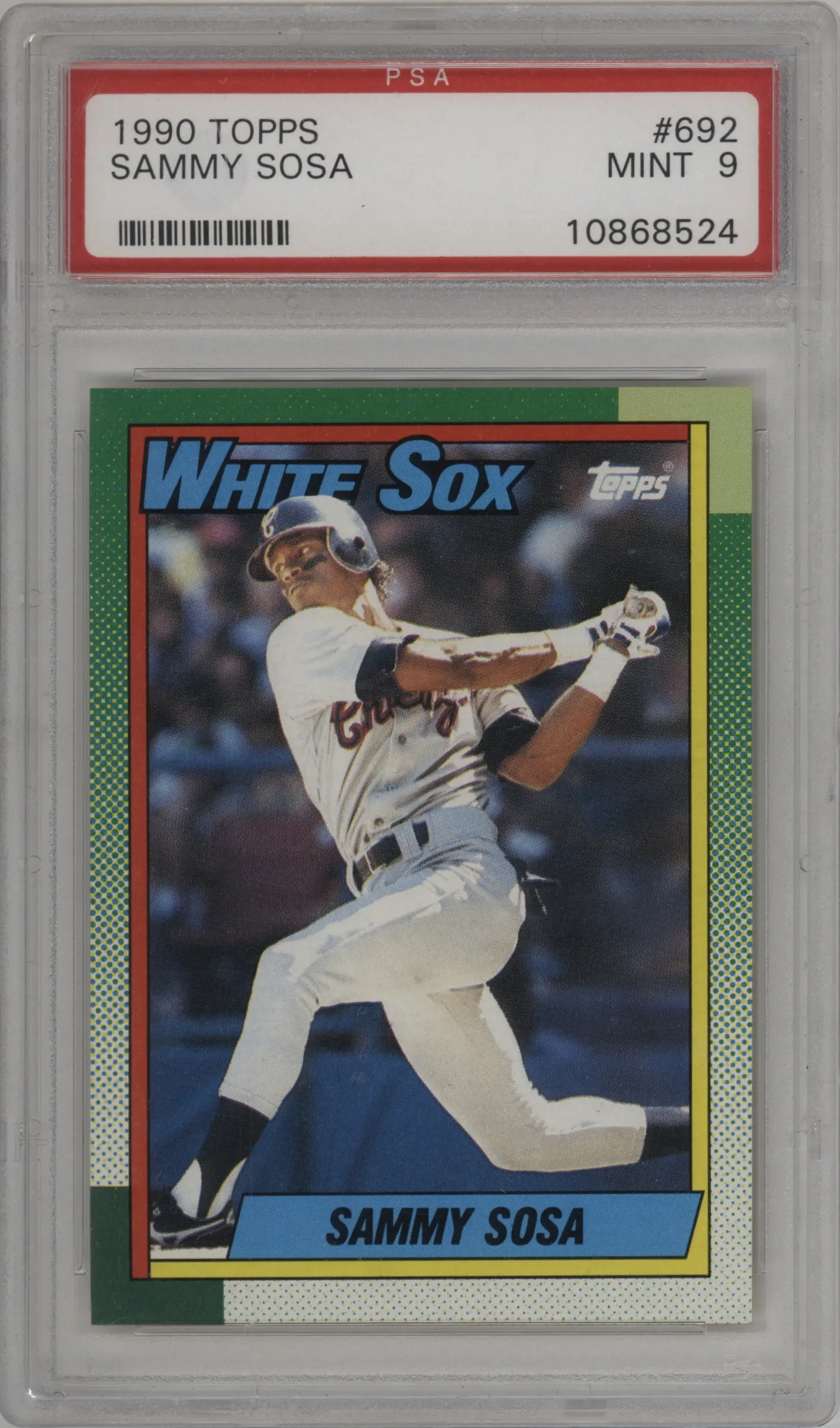 1990 Topps Sammy Sosa PSA 9